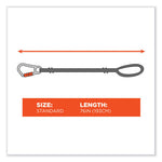 Load image into Gallery viewer, Squids 3148 Tool Lanyard W/xl Carabiner+threaded Loop, 80 Lb Max Work Capacity, 76", Orange/black, Ships In 1-3 Business Days