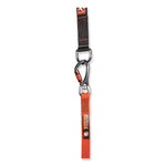 Load image into Gallery viewer, Squids 3149 Tool Lanyard With Xl + Swivel Carabiners, 80 Lb Max Work Capacity, 76", Orange/black, Ships In 1-3 Business Days
