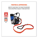 Load image into Gallery viewer, Squids 3149 Tool Lanyard With Xl + Swivel Carabiners, 80 Lb Max Work Capacity, 76", Orange/black, Ships In 1-3 Business Days