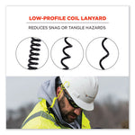 Load image into Gallery viewer, Squids 3157 Coiled Lanyard With Buckle, 2 Lb Max Working Capacity, 12" To 48" Long, Black, Ships In 1-3 Business Days