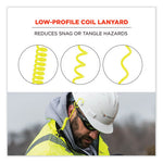 Load image into Gallery viewer, Squids 3157 Coiled Lanyard With Buckle, 2 Lb Max Working Capacity, 12" To 48" Long, Lime, Ships In 1-3 Business Days