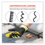 Load image into Gallery viewer, Squids 3166 Coiled Tool Lanyard With Two Carabiners, 2 Lb Max Working Capacity, 12" Long, Black, Ships In 1-3 Business Days