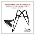 Load image into Gallery viewer, Squids 3132 Barcode Scanner Lanyard Harness, Large: 20" Arm Strap, 43" Long Lanyard Strap, Black, Ships In 1-3 Business Days