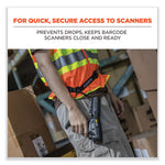 Load image into Gallery viewer, Squids 3135 Barcode Scanner Belt With Hook + Adaptor Strap, Large: 48" To 80" Long, Black, Ships In 1-3 Business Days