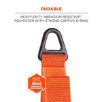 Load image into Gallery viewer, Squids 3172 Anchor Strap Hook/loop Closure For Tool Tethering, 5 Lb Max, 5" Long, Orange, 2/pack, Ships In 1-3 Bus Days