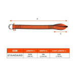 Load image into Gallery viewer, Squids 3174 Anchor Choke Strap For Tool Tethering, 25 Lb Max Safe Working Capacity, 15" Long, Orange, Ships In 1-3 Bus Days