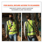 Load image into Gallery viewer, Squids 3137 Padded Barcode Scanner Lanyard Sling, 49" To 60" Long, Black, Ships In 1-3 Business Days