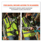 Load image into Gallery viewer, Squids 3138 Padded Barcode Scanner Lanyard Harness, 27" Arm Straps,18.5" Lanyard,black/orange/gray,ships In 1-3 Business Days