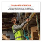 Load image into Gallery viewer, Squids 3138 Padded Barcode Scanner Lanyard Harness, 33" Arm Straps,18.5" Lanyard,black/orange/gray,ships In 1-3 Business Days