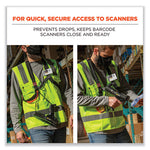 Load image into Gallery viewer, Squids 3138 Padded Barcode Scanner Lanyard Harness, 33" Arm Straps,18.5" Lanyard,black/orange/gray,ships In 1-3 Business Days