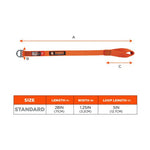 Load image into Gallery viewer, Squids 3177 Anchor Choke Strap For Tool Tethering, 60 Lb Max Safe Working Capacity, 28" Long, Orange, Ships In 1-3 Bus Days