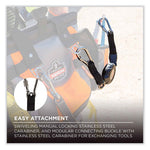 Load image into Gallery viewer, Squids 3000 Retractable Tool Lanyard With Carabiner Anchor, 1 Lb Working Capacity, 48", Black, Ships In 1-3 Business Days