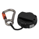 Load image into Gallery viewer, Squids 3010 Retractable Lanyard W/locking Carabiner+belt Clip, 5 Lb Max Work Capacity, 48", Black, Ships In 1-3 Business Days