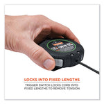 Load image into Gallery viewer, Squids 3010 Retractable Lanyard W/locking Carabiner+belt Clip, 5 Lb Max Work Capacity, 48", Black, Ships In 1-3 Business Days