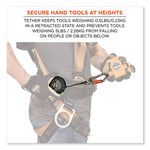 Load image into Gallery viewer, Squids 3010 Retractable Lanyard W/locking Carabiner+belt Clip, 5 Lb Max Work Capacity, 48", Black, Ships In 1-3 Business Days