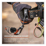 Load image into Gallery viewer, Squids 3010 Retractable Lanyard W/locking Carabiner+belt Clip, 5 Lb Max Work Capacity, 48", Black, Ships In 1-3 Business Days