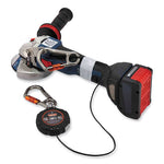 Load image into Gallery viewer, Squids 3011 Retractable Lanyard W/tool+swivel Anchor Carabiners, 8 Lb Max Work Cap, 48", Black, Ships In 1-3 Business Days