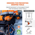 Load image into Gallery viewer, Squids 3745 Tool Grip And Tether Attachment Point, 1 Lb Max Working Capacity, 5.5" Long, Black, 2/pack, Ships In 1-3 Bus Days