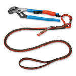 Load image into Gallery viewer, Squids 3100f(x) Tool Lanyard W/aluminum Carabiner+loop, 10 Lb Max Work Cap, 38" To 48",orange/gray,ships In 1-3 Business Days