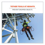 Load image into Gallery viewer, Squids 3100f(x) Tool Lanyard W/aluminum Carabiner+loop, 10 Lb Max Work Cap, 38" To 48",orange/gray,ships In 1-3 Business Days