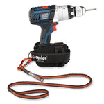 Load image into Gallery viewer, Squids 3100f(x) Tool Lanyard W/aluminum Carabiner+loop, 10 Lb Max Work Cap, 38" To 48",orange/gray,ships In 1-3 Business Days