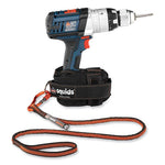 Load image into Gallery viewer, Squids 3100f(x) Tool Lanyard W/aluminum Carabiner+loop, 10 Lb Max Work Cap, 38" To 48",orange/gray,ships In 1-3 Business Days