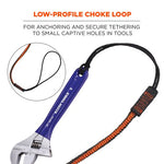 Load image into Gallery viewer, Squids 3104f(x) Tool Lanyard With Carabiner/choke Loop, 10 Lb Max Cap, 38" To 48" Long, Gray/orange, Ships In 1-3 Bus Days