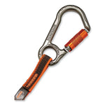 Load image into Gallery viewer, Squids 3108f(x)tool Lanyard W/locking Aluminum Carabiner+loop, 15lb Max Work Cap, 38" To 48",or/gy,ships In 1-3 Business Days