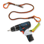Load image into Gallery viewer, Squids 3110f(x) Tool Lanyard W/aluminum Carabiners, 10lb Max Work Capacity, 38" To 48",orange/gray,ships In 1-3 Business Days