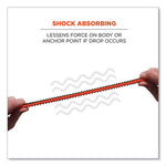 Load image into Gallery viewer, Squids 3110f(x) Tool Lanyard W/aluminum Carabiners, 10lb Max Work Capacity, 38" To 48",orange/gray,ships In 1-3 Business Days