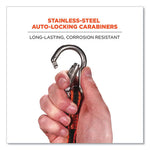 Load image into Gallery viewer, Squids 3111f(x) Tool Lanyard W/stainlesssteel Carabiners,15lb Max Work Cap, 38" To 48",orange/gray,ships In 1-3 Business Days