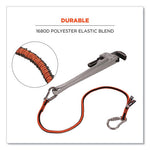 Load image into Gallery viewer, Squids 3111f(x) Tool Lanyard W/stainlesssteel Carabiners,15lb Max Work Cap, 38" To 48",orange/gray,ships In 1-3 Business Days