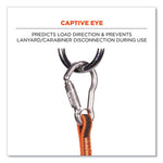 Load image into Gallery viewer, Squids 3111f(x) Tool Lanyard W/stainlesssteel Carabiners,15lb Max Work Cap, 38" To 48",orange/gray,ships In 1-3 Business Days