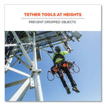 Load image into Gallery viewer, Squids 3111f(x) Tool Lanyard W/stainlesssteel Carabiners,15lb Max Work Cap, 38" To 48",orange/gray,ships In 1-3 Business Days