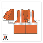 Load image into Gallery viewer, Glowear 8216ba Class 2 Breakaway Mesh Id Holder Vest, Polyester, Small/medium, Orange, Ships In 1-3 Business Days