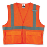Load image into Gallery viewer, Glowear 8220hl Class 2 Standard Mesh Hook And Loop Vest, Polyester, Small/medium, Orange, Ships In 1-3 Business Days