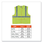Load image into Gallery viewer, Glowear 8225hl Class 2 Standard Solid Hook And Loop Vest, Polyester, Lime, 4x-large/5x-large, Ships In 1-3 Business Days