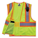 Load image into Gallery viewer, Glowear 8229z Class 2 Economy Two-tone Zipper Vest, Polyester, Large/x-large, Lime, Ships In 1-3 Business Days