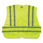Load image into Gallery viewer, Glowear 8244psv Class 2 Expandable Public Safety Hook And Loop Vest, Polyester, Med/large, Lime, Ships In 1-3 Business Days