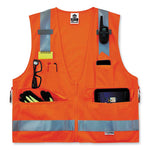 Load image into Gallery viewer, Glowear 8250z Class 2 Surveyors Zipper Vest, Polyester, Small/medium, Orange, Ships In 1-3 Business Days