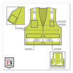 Load image into Gallery viewer, Glowear 8250z Class 2 Surveyors Zipper Vest, Polyester, Large/x-large, Lime, Ships In 1-3 Business Days