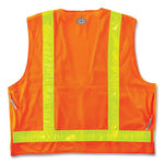 Load image into Gallery viewer, Glowear 8250zhg Class 2 Hi-gloss Surveyors Zipper Vest, Polyester, Large/x-large, Orange, Ships In 1-3 Business Days