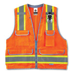 Load image into Gallery viewer, Glowear 8254hdz Class 2 Heavy-duty Surveyors Zipper Vest, Polyester, Large/x-large, Orange, Ships In 1-3 Business Days