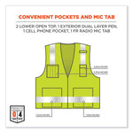 Load image into Gallery viewer, Glowear 8262frz Class 2 Fr Surveyor Zip Vest, Tencel/modacrylic/para-aramid/kevlar, 4xl/5xl, Lime, Ships In 1-3 Business Days