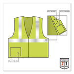 Load image into Gallery viewer, Glowear 8217ba Class 2 Breakaway Mesh Vest, Polyester, Large/x-large, Lime, Ships In 1-3 Business Days