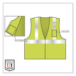 Load image into Gallery viewer, Glowear 8256z Class 2 Self-extinguishing Zipper Vest, Polyester, Large/x-large, Lime, Ships In 1-3 Business Days
