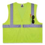 Load image into Gallery viewer, Glowear 8256z Class 2 Self-extinguishing Zipper Vest, Polyester, 2x-large/3x-large, Lime, Ships In 1-3 Business Days