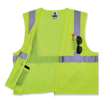 Load image into Gallery viewer, Glowear 8256z Class 2 Self-extinguishing Zipper Vest, Polyester, 4x-large/5x-large, Lime, Ships In 1-3 Business Days