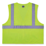 Load image into Gallery viewer, Glowear 8256z Class 2 Self-extinguishing Zipper Vest, Polyester, 4x-large/5x-large, Lime, Ships In 1-3 Business Days