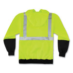 Load image into Gallery viewer, Glowear 8293 Hi-vis Class 2 Hooded Sweatshirt Black Bottom, Polar Fleece, Small, Lime, Ships In 1-3 Business Days